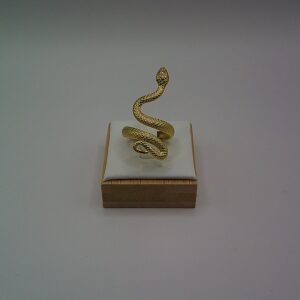 Alternative view of Golden Snake - Ring: Your Personal Symbol of Power ✨🐍