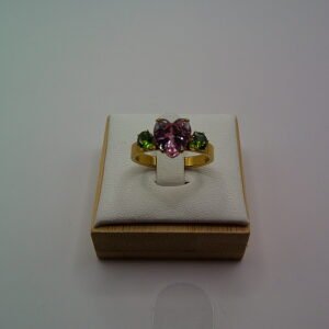 Alternative view of Amethyst Heart - Ring ✨💜💚